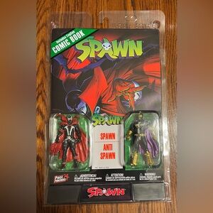 McFarlane Page Punchers 3" Figure 2 Pack w/ Comic Book Spawn + Anti Spawn